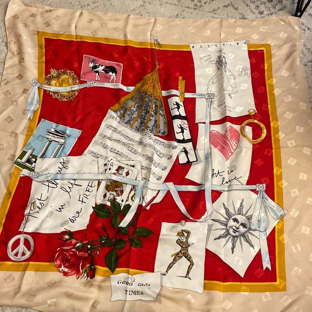 Moschino Scarf Silk Foulard